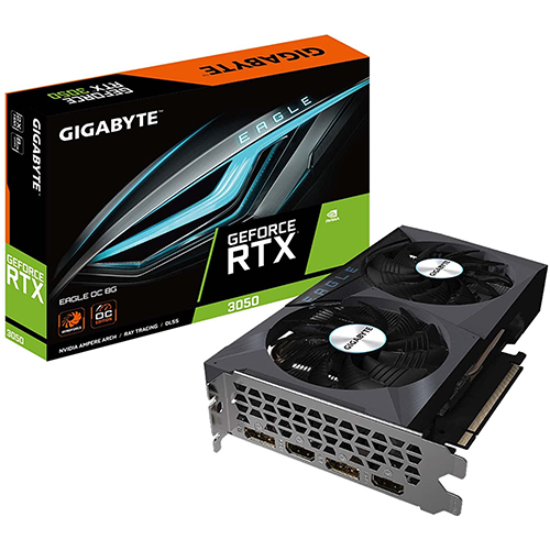 GIGABYTE RTX3050 8GB GDDR6 GV-N3050EAGLE OC-8GD 2xHDMI/2XDP